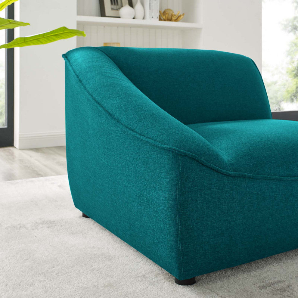 Comprise Left-Arm Sectional Sofa Chair-Teal