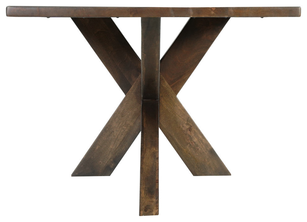 Ethan 7-piece Live Edge Solid Wood Dining Set, Beige