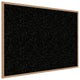 Ghent's Wood 4' x 5' Rubber Bulletin Board with Wood Frame in Speckled Tan