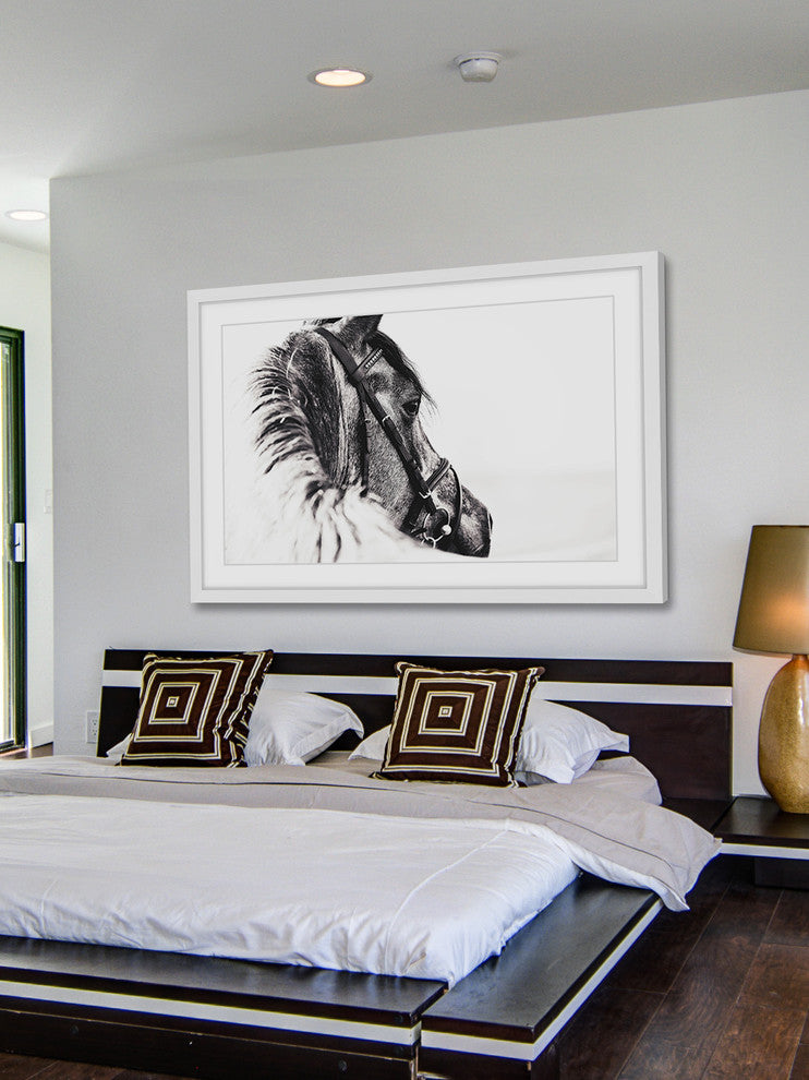 Marmont Hill, "Equus Profile" Framed Painting Print, 24x16