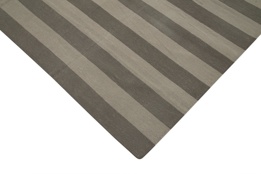 Rug N Carpet - Handmade Wool 7' 11'' x 10' 2'' Flatweave Dhurrie Kilim Rug
