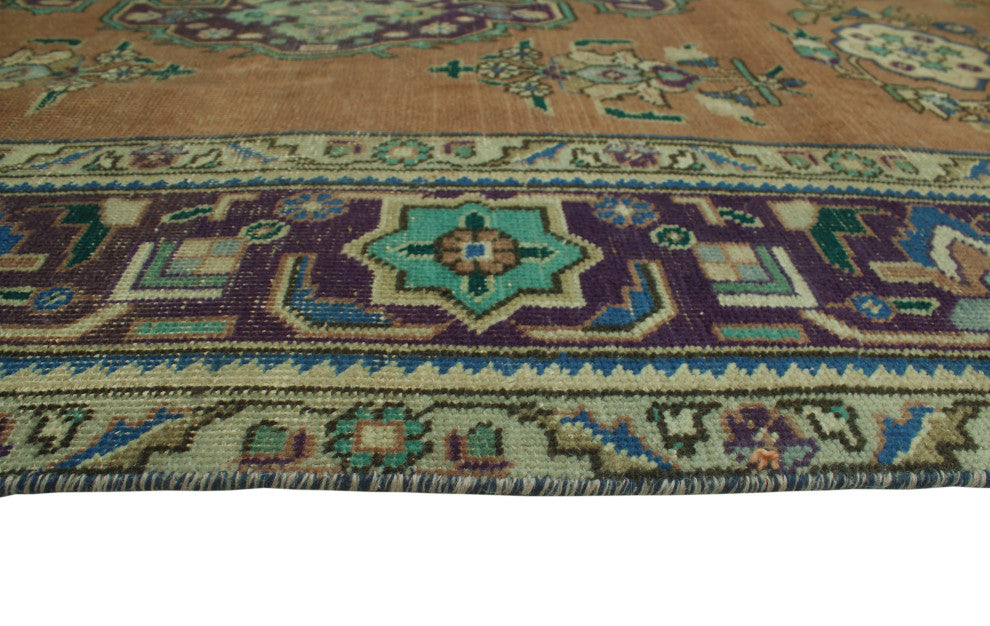 Fine Vintage Distressed Jailene Rust Rug