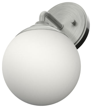 Hunter Hepburn Brushed Nickel 1-Light Sconce Wall Fixture