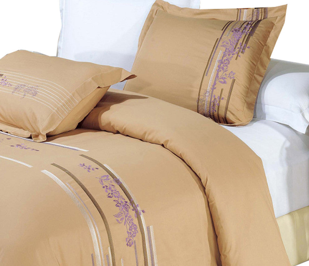 Cecilia Cotton Embroidered Duvet Cover Set, Full/Queen