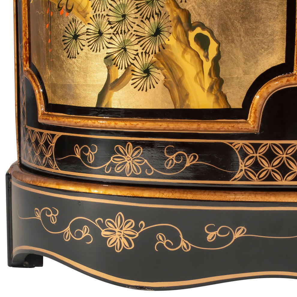 Gold Lacquer Cabinet Cranes