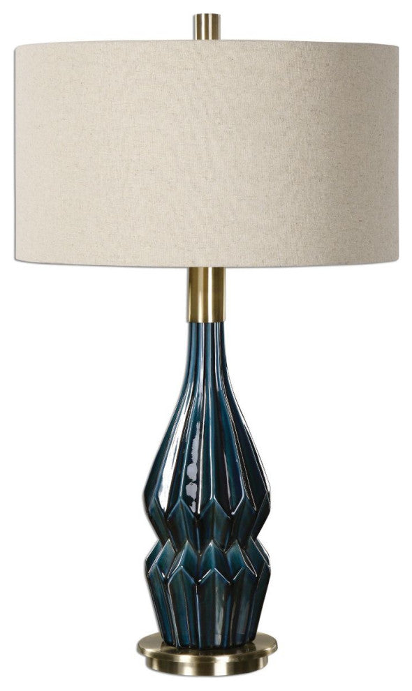 Uttermost Prussian Blue Ceramic Lamp