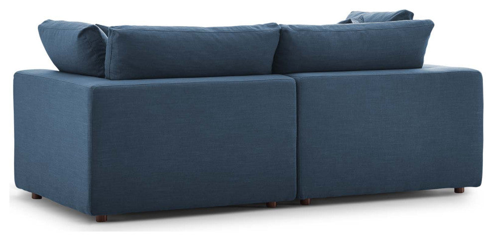 Commix Down Filled Overstuffed 2 Piece Sectional Sofa Set
