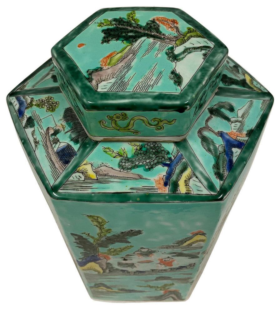 Consigned Early 20th Century Chinese Porcelain Vase/Jar With Lid