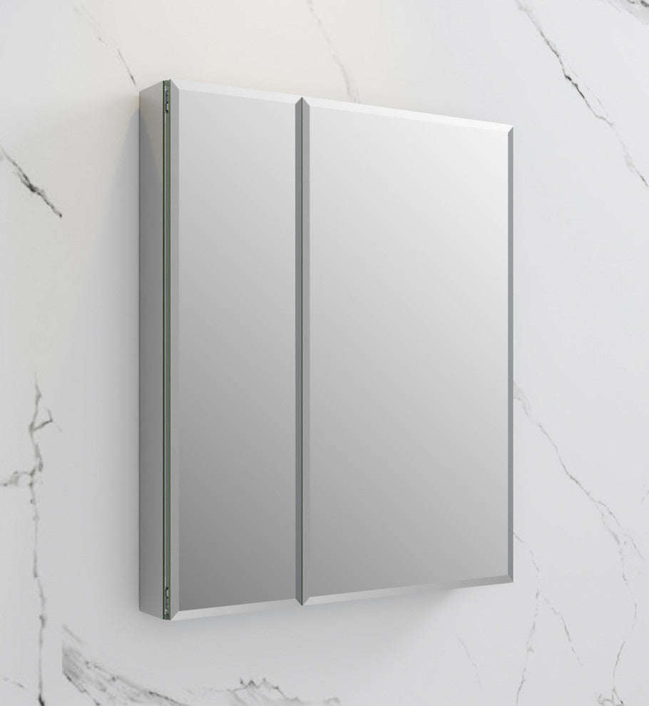Fresca 30"Wx36"H Bathroom Medicine Cabinet With Mirrors, Beveled Edge