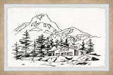 "Majestic Mountains" Framed Painting Print, 18x12