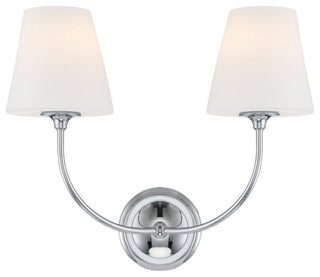Crystorama Lighting Group 2442-OP Sylvan 2 Light 15" Tall Wall - Polished