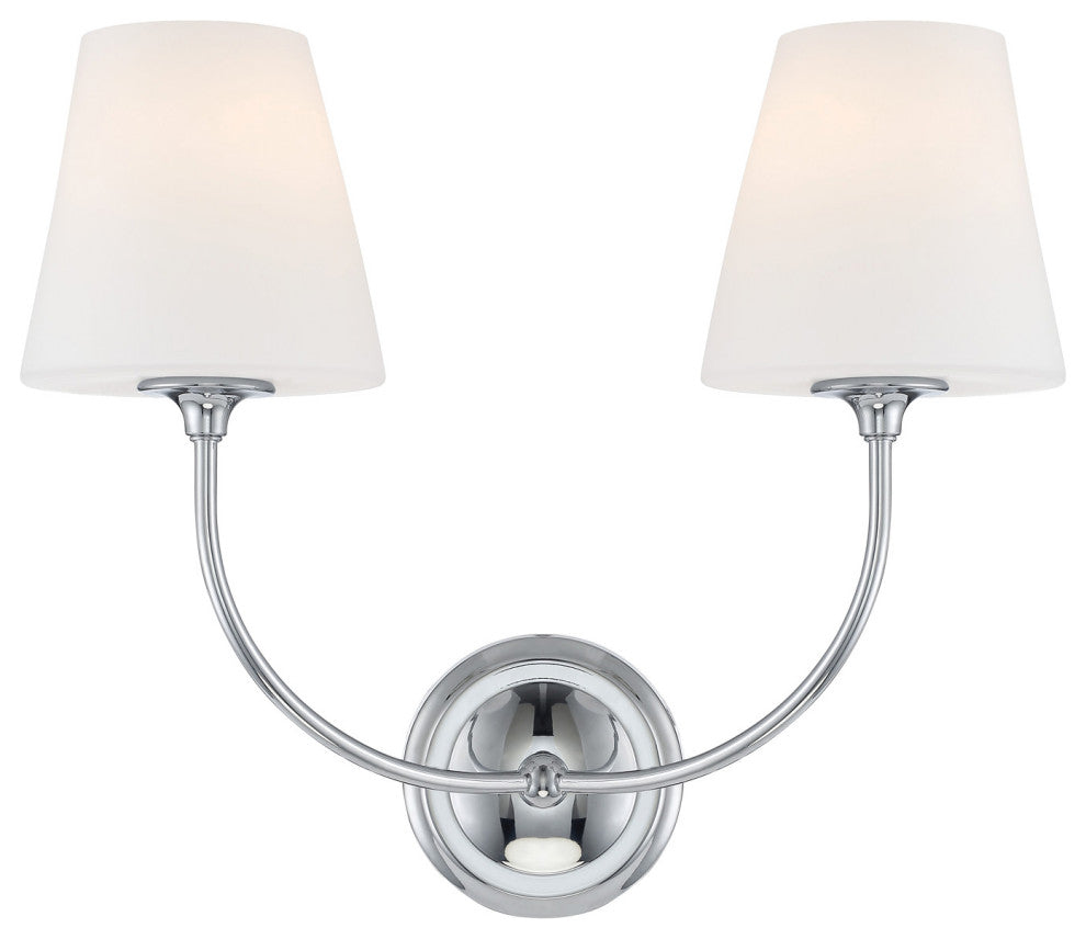 Crystorama Lighting Group 2442-OP Sylvan 2 Light 15" Tall Wall - Polished