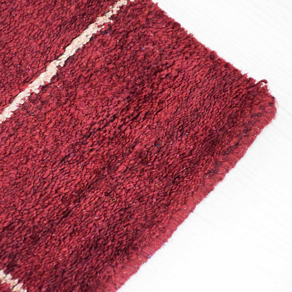 HAND KNOTTED LOOM SILK ECO-FRIENDLY AREA RUGS-Rectangle,Red Beige,Geometric