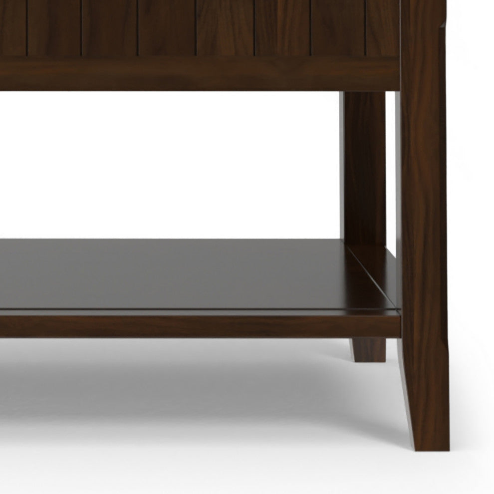 Acadian Solid Wood Lift Top Coffee Table, Brunette Brown