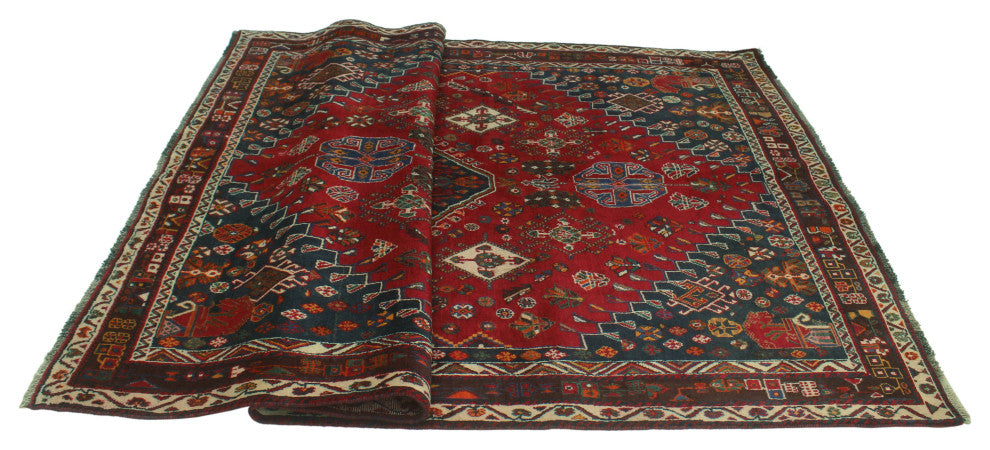 Fine Vintage Distressed Brylee Red Rug