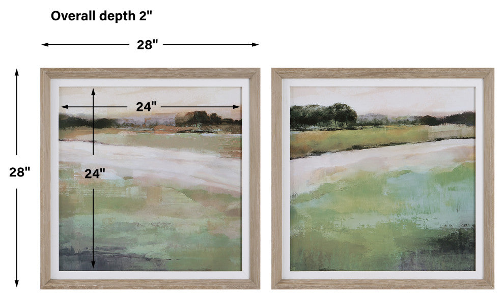 Uttermost 41450 Vivid Vista Framed Prints, Set of 2