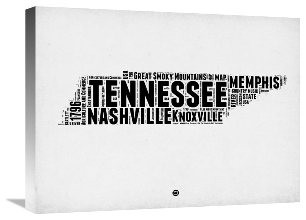 "Tennessee Word Cloud 2" Fine Art Print