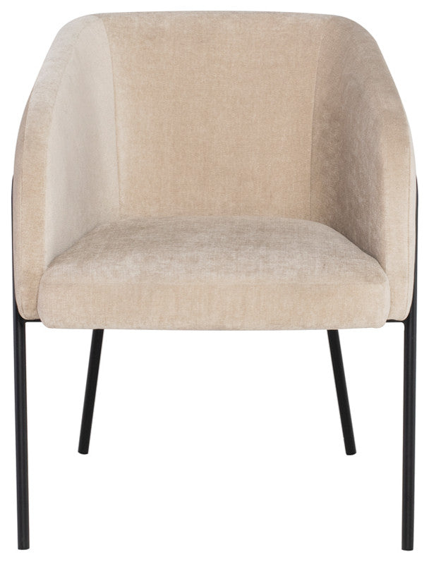 Estella Almond Fabric Dining Chair