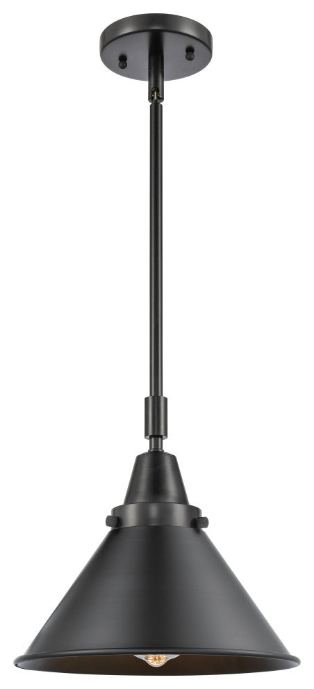 Innovations 447-1S-BK-M10-BK-LED Briarcliff 1 Light Mini Pendant, Matte Black
