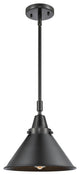 Innovations 447-1S-BK-M10-BK-LED Briarcliff 1 Light Mini Pendant, Matte Black