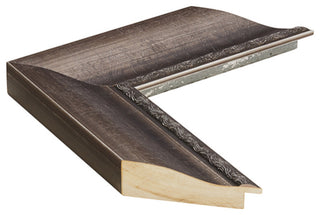 Ventura Framed Wall Mirror, Pewter, 36"x54"