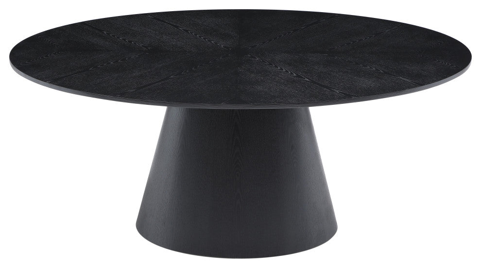 Gavin Black Dining Table, Rich Black Finish