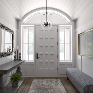 Hunter 14" Sacha Natural Iron 4-Light Pendant Ceiling Light Fixture