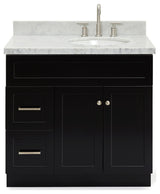 Ariel F037SRCWOVO Hamlet 37" - Black / Carrara White Top