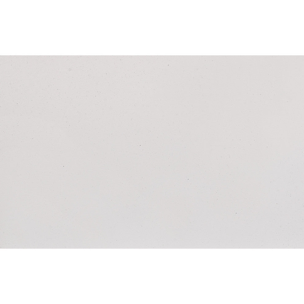 HomeRoots White Dresser With Mirror Trim Accent 6 Drawers