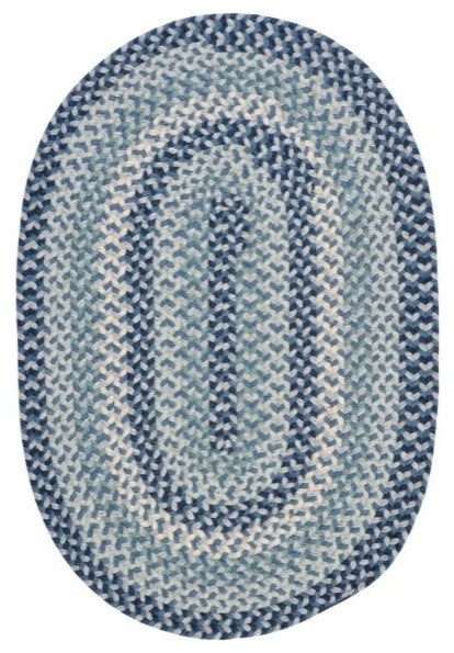 Boston Common - Capeside Blue 8'x11', Oval, Braided
