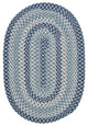 Boston Common - Capeside Blue 8'x11', Oval, Braided