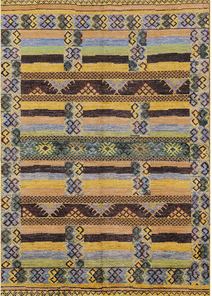 Ahgly Company Indoor Rectangle Mid-Century Modern Area Rugs, 7' x 10'