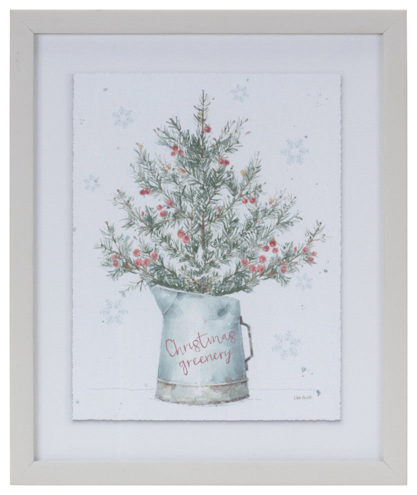 Potted Pine Tree Wall Art, Set of 2