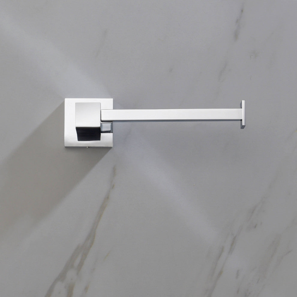 Cube 2-Piece Bathroom Hardware Set, Chrome