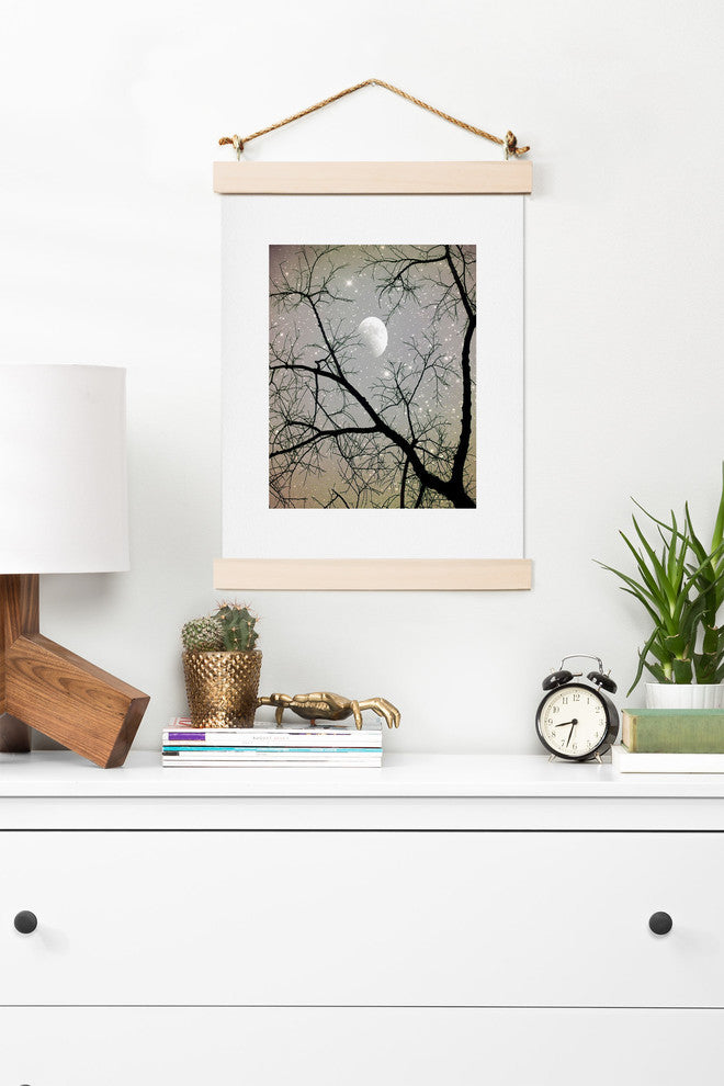 Deny Designs Shannon Clark Silver Sky Art Print
