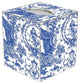 TB1503-Royal Blue Toile Tissue Box Cover