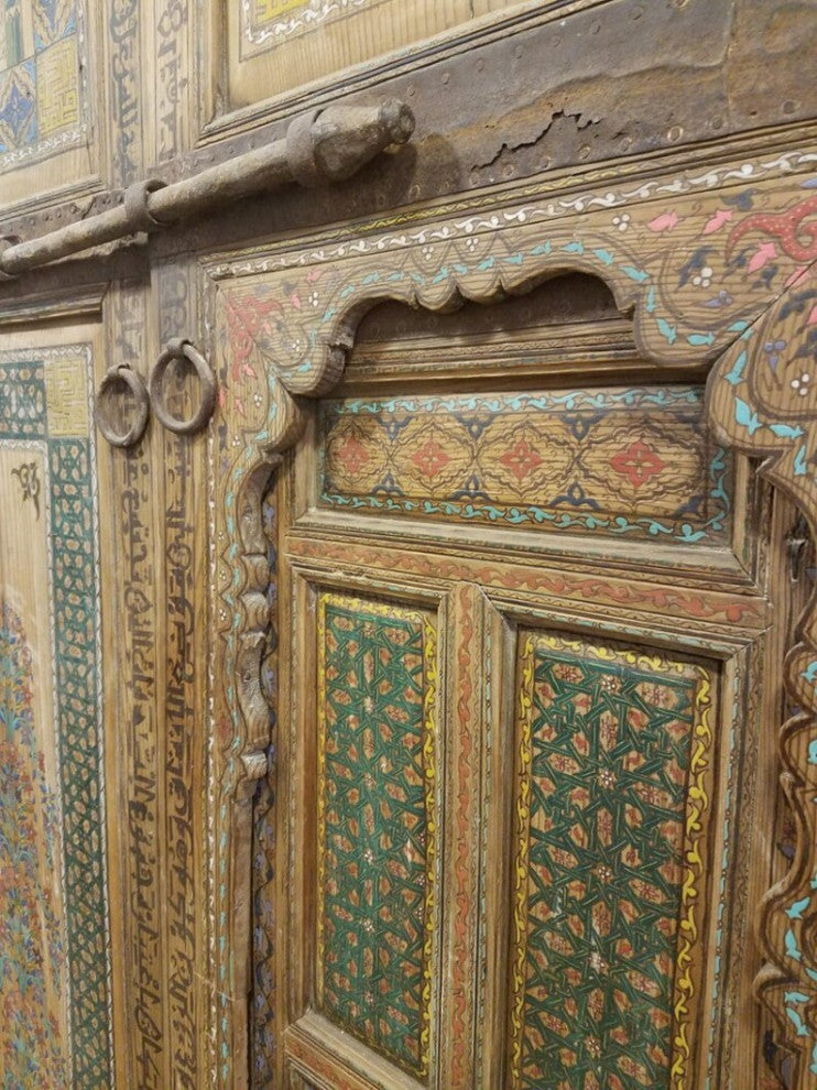 Moroccan Hand Painted Double Door - Zouak