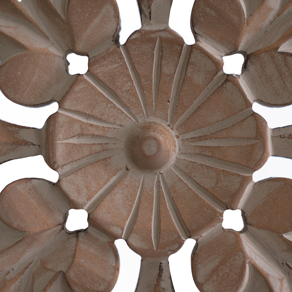 Malito Wall Medallion, Brown Wash