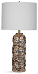 Christian Table Lamp - Antique Silver