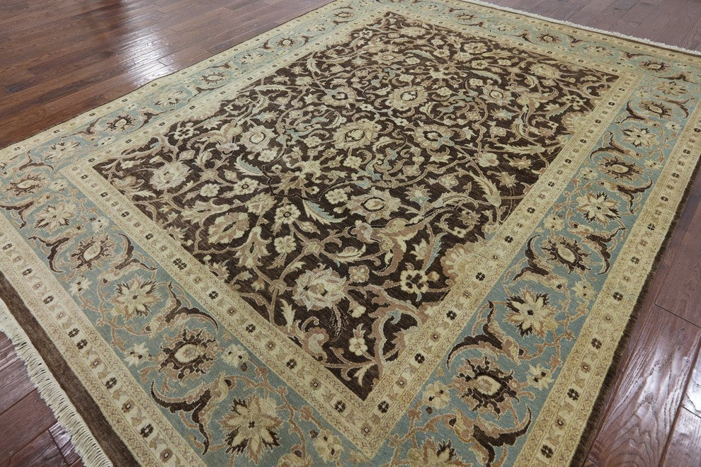 Handmade Floral Peshawar Oriental Area Rug 8'x10', P2693