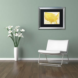 Color Bakery 'American Dream II', Silver Frame, Black Mat, 14x11