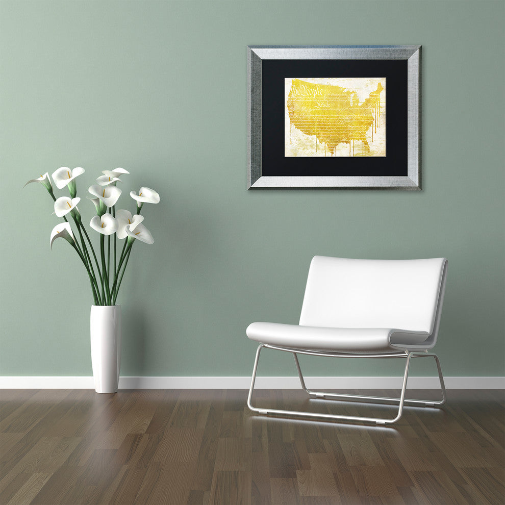 Color Bakery 'American Dream II', Silver Frame, Black Mat, 14x11