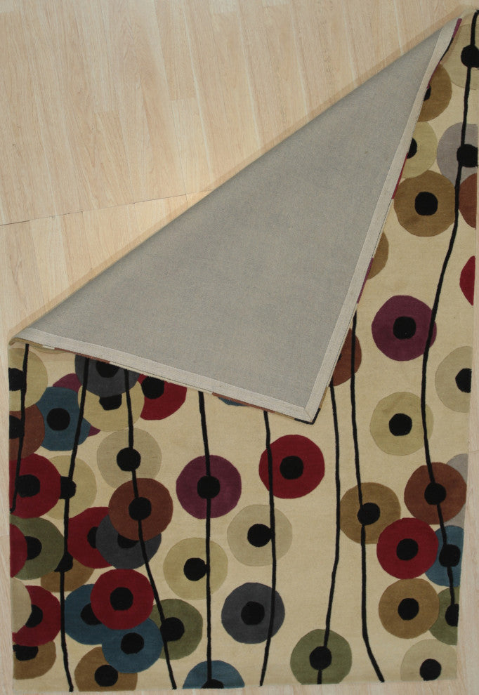 MIX Transitional Stripe Modern Tufted Area Rug