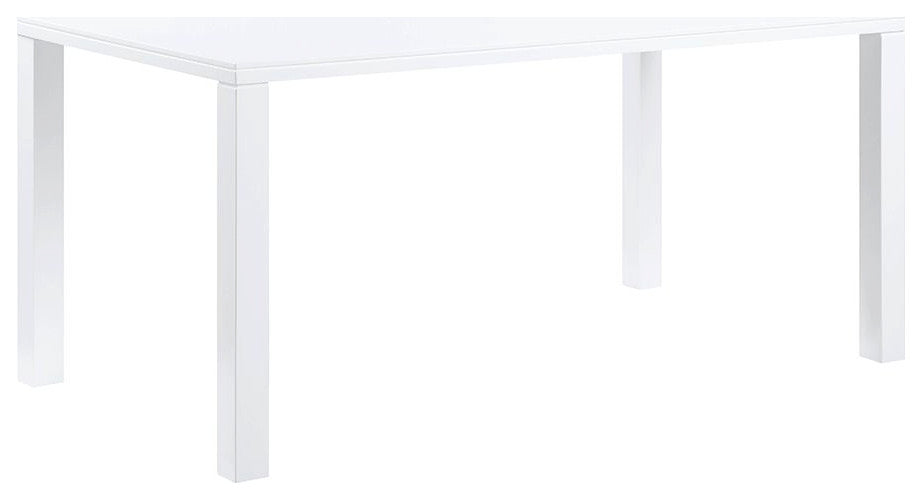 ACME Pagan Dining Table, White High Gloss Finish