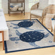 Nourison Aloha 6' x 9' Navy Blue Coastal, Nautical & Beach Area Rug