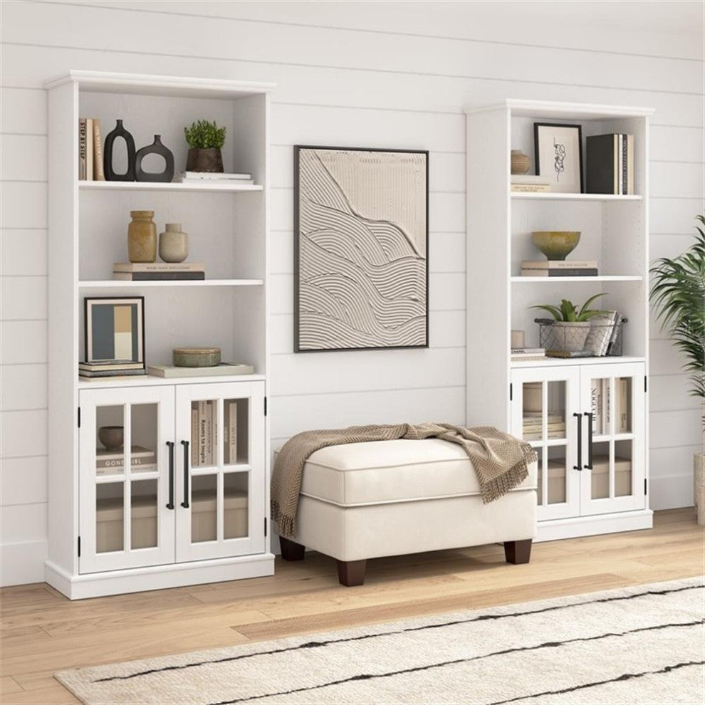 Westbrook 32W Storage Cabinet with Glass Doors by Bush Furniture