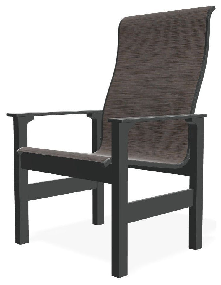 Leeward Sling Outdoor Armchair, James/Graphite