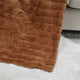 Super Mink Faux Fur Throw Blanket, Umber, 50"x60"