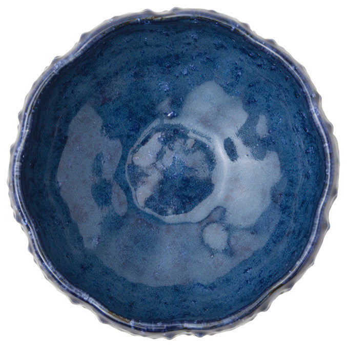 Isla Indigo Stoneware Pasta/Soup Bowls, Set of 4