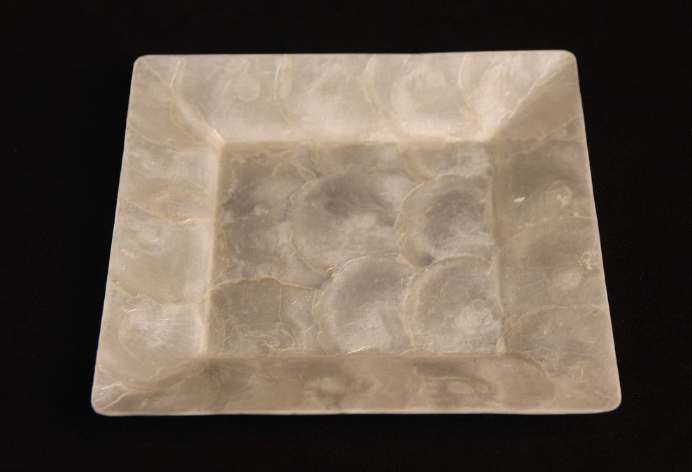 Natural Capiz Square Tray